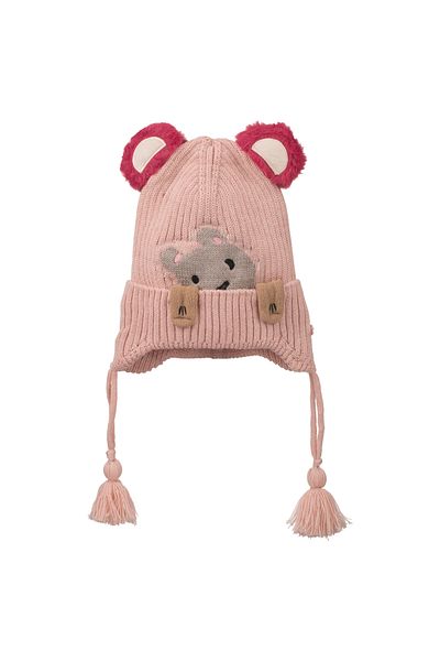 Kitti KİTTİ Παιδικό πλεκτό Beanie - διπλή στρώση με φλις εσωτερικά 4-8 ετών (130-09)