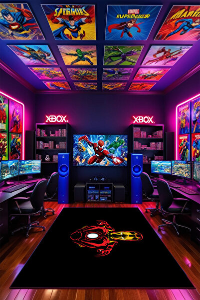 THEMODERNHANE Kaymaz Makinede Yıkanabilir Gaming Oyuncu Playstation Xbox Game...