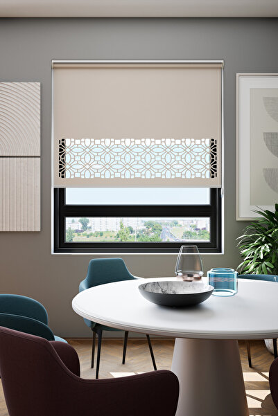 Genel Markalar Lazer Kesim Mat Stor Perde, Lazer Kesimli Klasik Serisi, C-111...