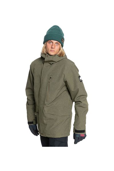 Quiksilver Mission Solid Jk Men's Green Snowboard Jacket Men's Snowboard Jacket