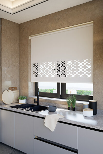 Genel Markalar Lazer Kesim Mat Stor Perde, Lazer Kesimli Klasik Serisi, C-191...