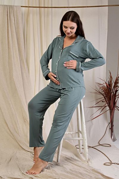 LadyMina Pijama Set de pijamale duble pentru maternitate și maternitate