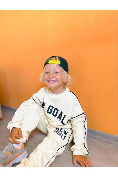 GAistKids Erkek Çocuk Yazı Detaylı Eşofman Takımı