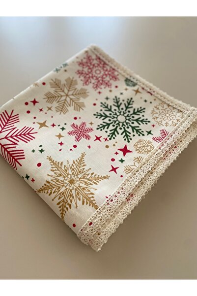 SmY Bag Halloween Masa Christmas Örtüsü Yılbaşı Yeniyıl Dack Kar Taneli Duck Su Itici Leke Tutmaz Küçükçalık