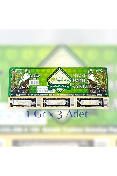ABDULLAH DAĞ Hatay Yöresel Doğal Damla Sakızı Mezeki Sakızı Kartela 1 gr X 3 ...