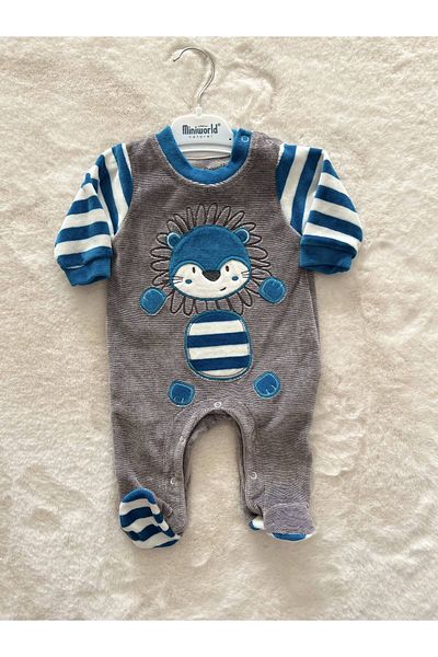 Miniworld Lion Men's Velvet Jumpsuit