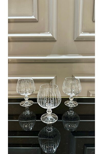 Bohemia Kristal Kesme El İşi Sade Kahve Yanı Su Bardağı