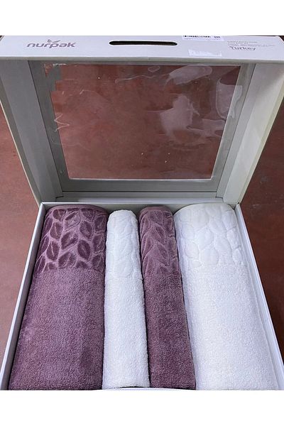 Nurpak Set prosoape de baie Hazal (4 bucăți)