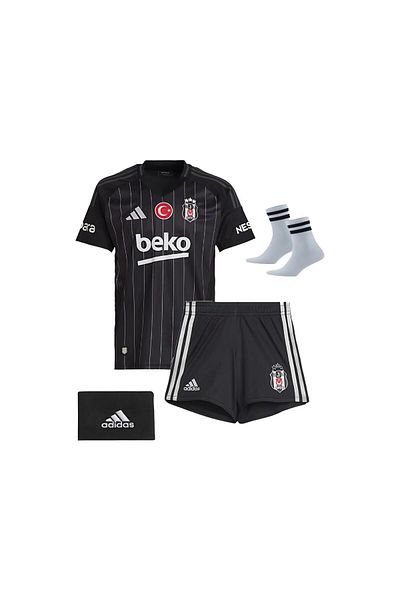 FOLKLORİST Beşiktas//Ciro Immobíle Black 2024/2025 Set de 4 tricouri de fotbal pentru copii