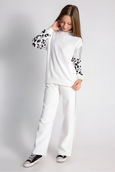 DMB BOYS & GIRLS Çaren Kids- Σετ αθλητική φόρμα για κορίτσια Lameli Leopard