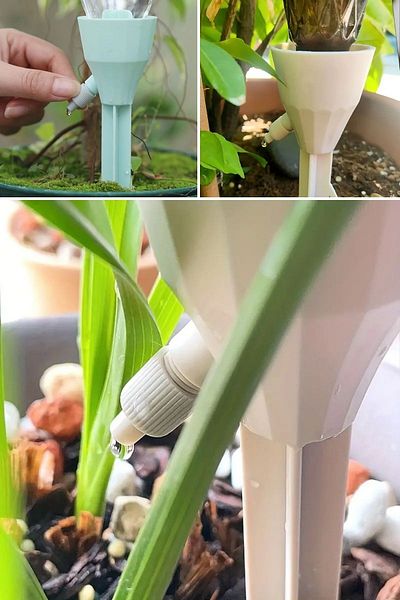 Buffer ®   3-Pack Automatic Plant Watering Nails with Adjustable Flow Rate
