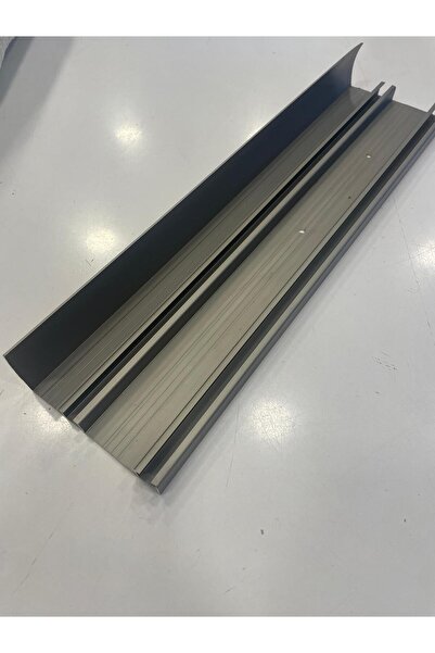 VANESSA PERDE Alüminyum Dekoratif Alınlıklı Metal Korniş Inox 290 cm