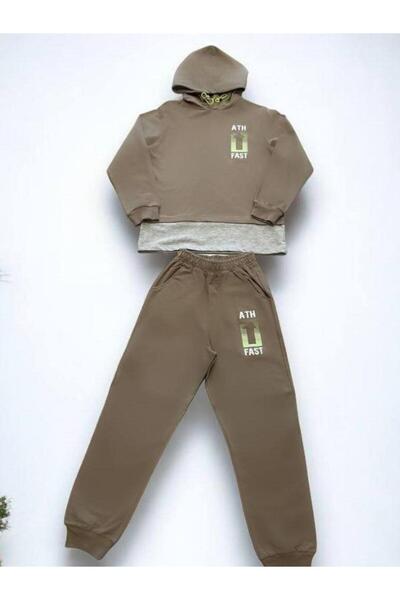 Zekids Σετ αθλητικής φόρμας από βαμβακερό αγόρι με δύο κλωστές