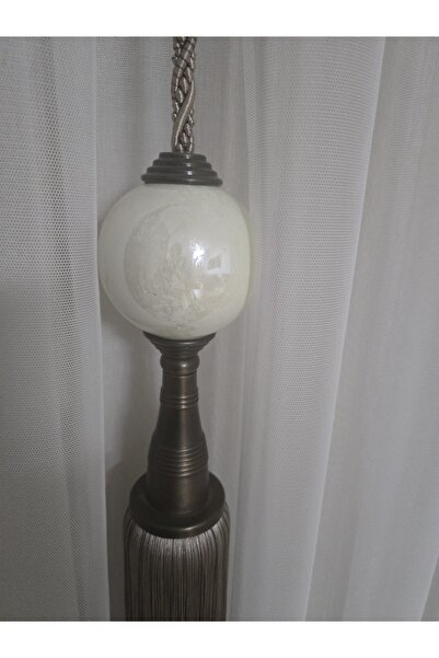 VANESSA PERDE Özel Tasarım 70cm Püskül Porselen Top Perde Sarkıt Aksesuarı