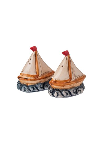 Dania مجموعة ديكور سفينة من السيراميك للملح والفلفل