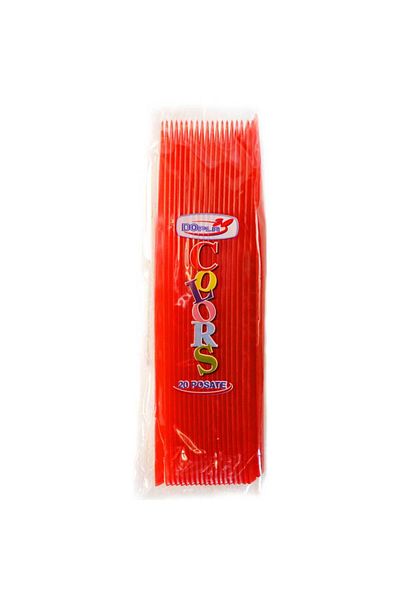 Homelux CUTITE PLASTIC, ROSII, 20 BUC/SET