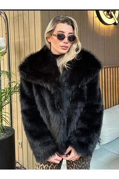ADASTYLE Palton moale de blană premium
