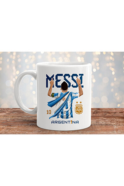 MODA كوب بورسلين هدية مطبوع من ليونيل ميسي