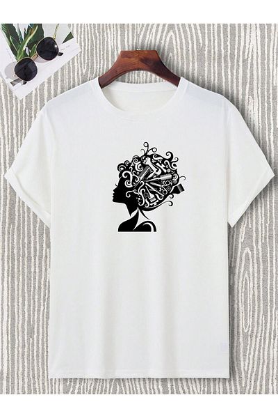 New Shine Μπλουζάκι με μοτίβο κομμωτηρίου Unisex Oversize Ψαλίδι Barber