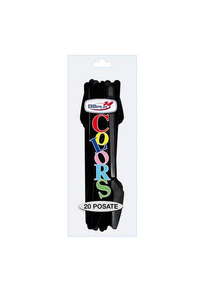Homelux CUTITE PLASTIC, NEGRE, 20 BUC/SET