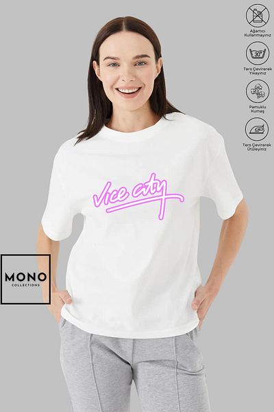 New Shine MONO COLLECTION Tricou cu mânecă scurtă, unisex, supradimensionat, din bumbac, cu mânecă scurtă
