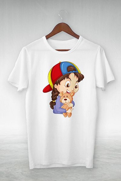 New Shine 1 tricou este un cadou pentru achiziții de 6 și peste în coș - Tricou cu design alb și urs