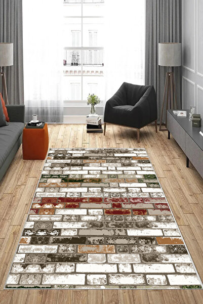 MNC Yolluk Koridor Hol Antre / Salon Halısı Dijital Baskı Yıkanabilir Kaymaz ...