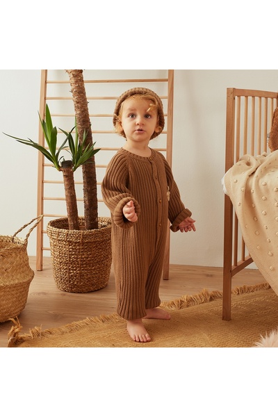 NoraKids 3-9 Ay Fitilli Örgü Tulum Unisex