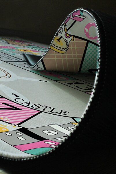 KARNAVAL HOME Şatolu Şehir Çocuk Odası Oyun Halısı