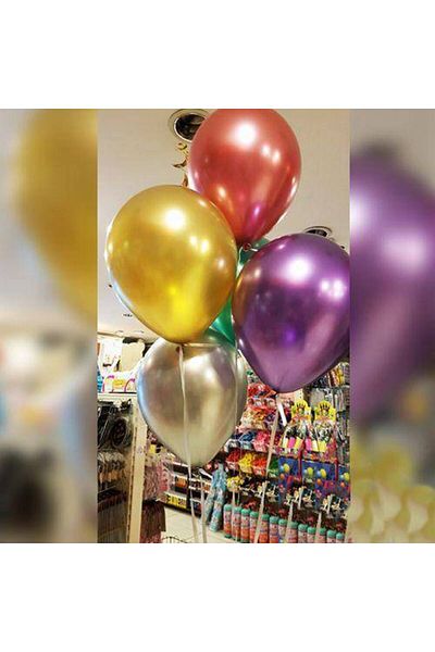 Parti Dükkanım Gold Chrome Balloon 5 Pieces (30 Cm)