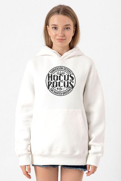 Tshirthane Hocus Pocus Sanderson Sisters White Women's 3ip Hooded Sweatshirt