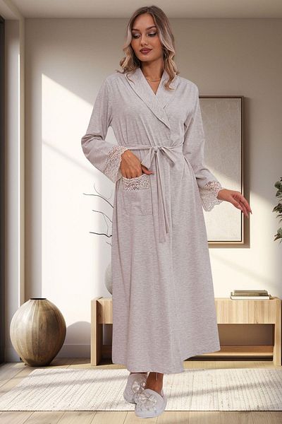 Mecit Pijama Γυναικεία ρόμπα Mecit 1543 Mink Plus Size