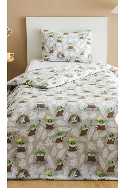 LC Waikiki Lcw Home Star Wars Yoda Printed Single Child Duvet Cover Set