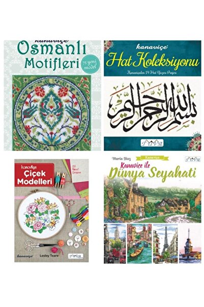 BALIM ÖRGÜ EVİ Kanaviçe Kitap Seti 4 Özel Kitap
