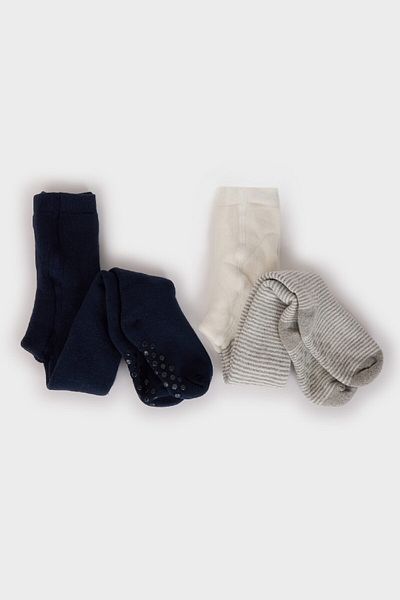 DeFacto Nahtlose 2-teilige Baumwollstrumpfhose für Babys D2472a5ns