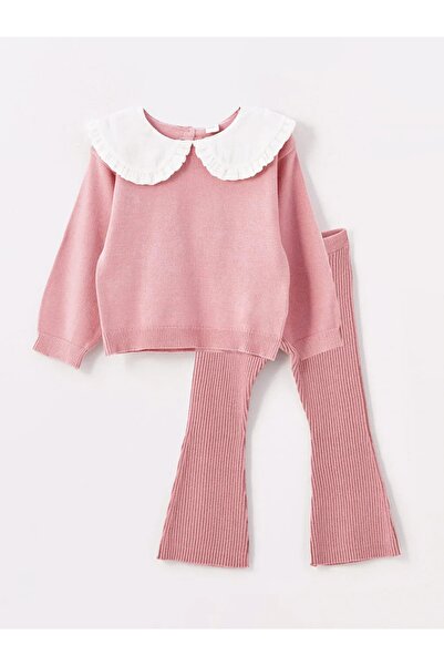 LC Waikiki LCW Kids Lila Doll Collar lány pulóver és leggings 2 csomag
