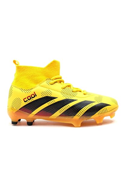 Kids Club Shoes Cool Neymar Çoraplı Çocuk Krampon Ayakkabısı SARI