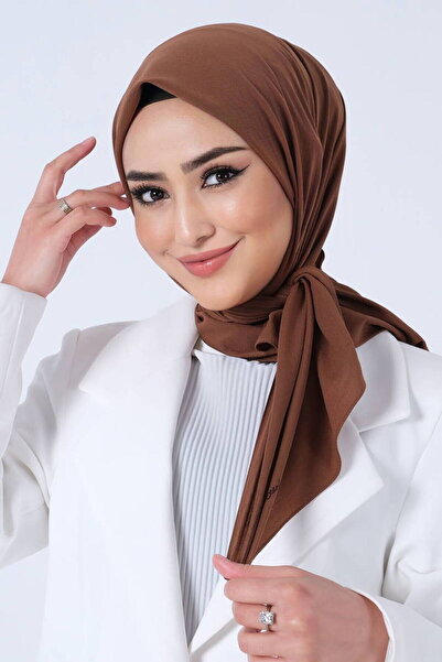 haremscarfs Χαρέμικα σκαρφάκια Ασιατικό κασκόλ σε χρώμα σοκολάτας καφέ (κατάλ...