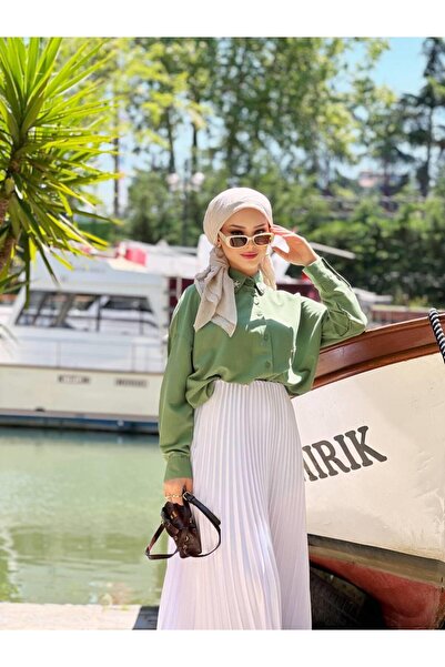 VıoShıne Kadın Taşlı Ayrobin Gömlek Tunik