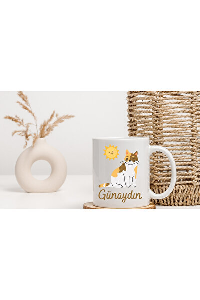 Ceylin Hobi Hediyelik Cup with Good Morning, Good-Sleeves and Cats