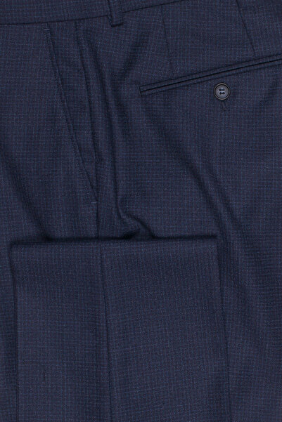 W Collection Dark Blue Wool Suit