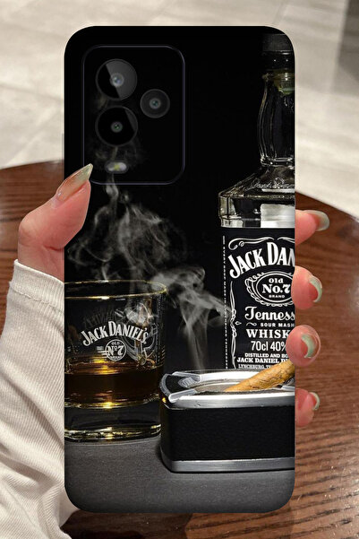 General Mobile GM 24 Pro Alkol Şişesi Desenli Kamera Korumalı HD Baskılı Sili...