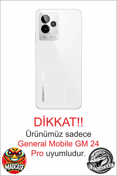 General Mobile GM 24 Pro Pembe Dudak Desenli Kamera Korumalı HD Baskılı Silikon Kılıf