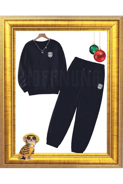 HOFFNUNG Full Hoodie 3 Thread Sporting Hoffnung Hooded Sweatshirt Set