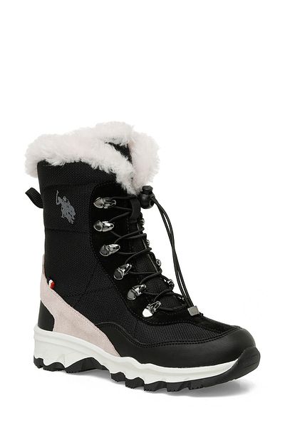 U.S. Polo Assn. GLOPPE 4PR Μαύρες κοριτσίστικες μπότες