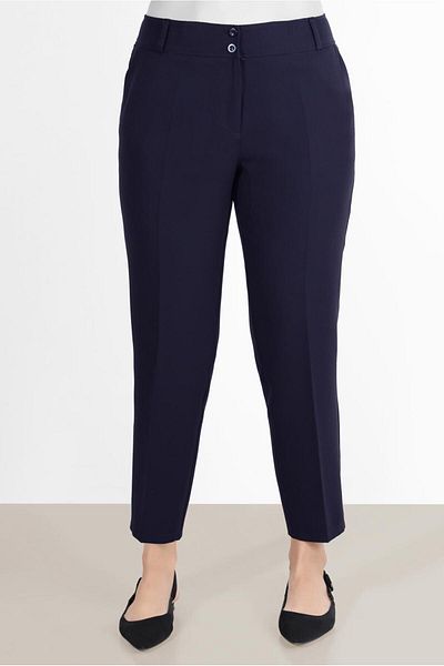 TRENDTESETTÜR Women's Dark Blue (Dark Blue) Classic Cut Pants 7593