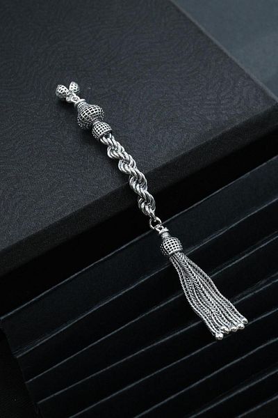 dergah tesbih Elegant Design Silver Tassel