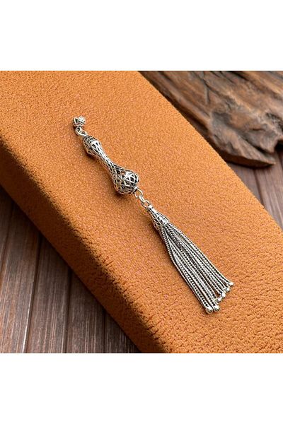 dergah tesbih Ottoman Seat Silver Tassel