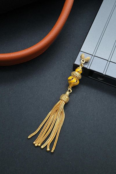 dergah tesbih Gold Color Silver Tassel Special Ottoman Design