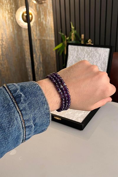 dergah tesbih Amethyst 99' Bracelet Prayer Rosary